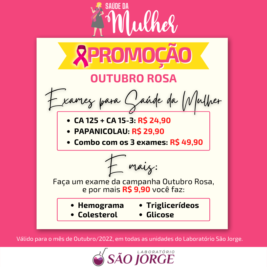 Campanha Outubro Rosa - Laboratório São Jorge